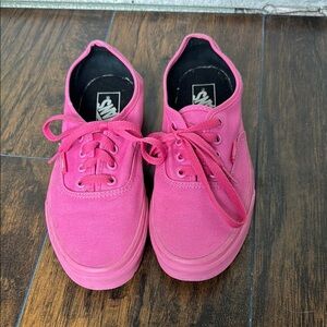 Vans Pink Canvas Sneakers